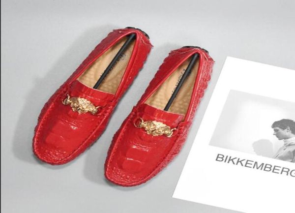 

genuine leather men casual shoes luxury brand mens loafers moccasins breathable slip on driving shoes2290199, Black