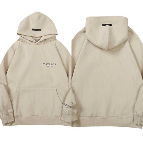 

luxury fashion men's sweatshirts essss ential tracksuits letter hoodies men women sportswear hooded pant coat sweater pullover couple, Gray