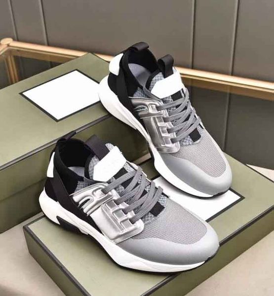 

23s/s tomxford men sport shoes low sneakers fabric nylon mesh man rubber sole runner casual walking comfort trainers eu38-46 with box, Black