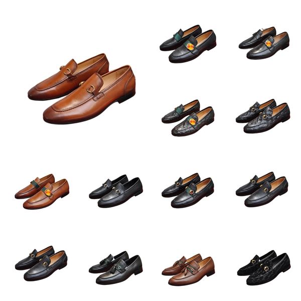 

men luxury dress shoes handmade brogue style paty leather wedding shoes leisure men flats leather oxfords formal shoes, Black