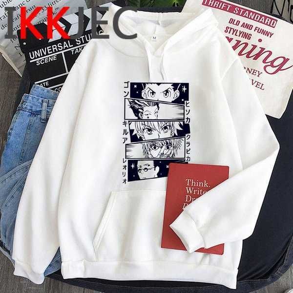 

hxh hunter x hisoka kurapika hoodies men killua zoldyck devil eye sweatshirts anime hip hop hoody streetwear male q1222 10urxv, Black