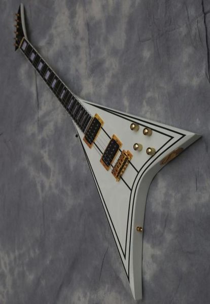 

quality guitar randy rhoads vsolid body white colors01231327285