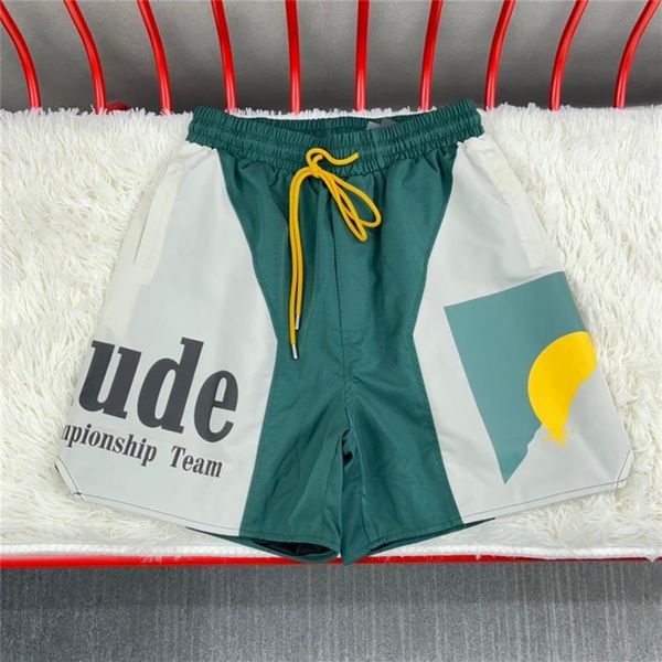 

patchwork men's plus size shorts women quality mesh print breeches 2023ss283s