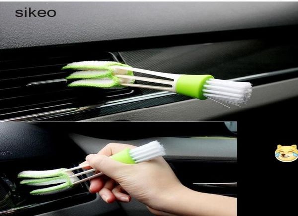 

sikeo car tool accessories cleaning brush air conditioning vent blinds microfiber car air freshener dirt dust clean care brush2715652