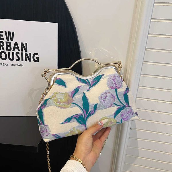 

shoulder bags chain handheld for women 2023 new fashion chinese dinner one crossbody handbag 230420