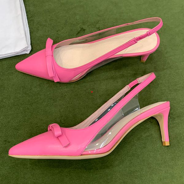 

2023 elegant design ladies dress shoes high heels bing slippers sandals crystal strap stiletto pointed toe party wedding eu35-40 -370, Black