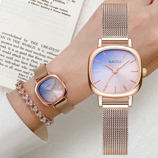 

wristwatches fashion 2pcs set watch for women rose gold rhinestone bracelet watch casual ladies quartz wristwatches female clock reloj mujer, Slivery;brown