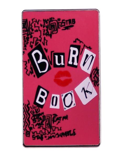 

burn book enamel pin comedy movie mean girls inspiration badge7838183, Blue