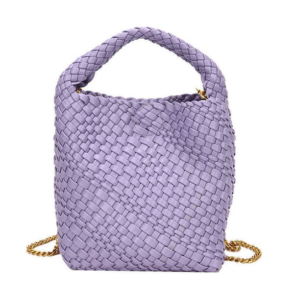 

fashion handbag small handmade woven bag for women soft leather large capacity portable crossbody grand and high end feeling one shoulder co