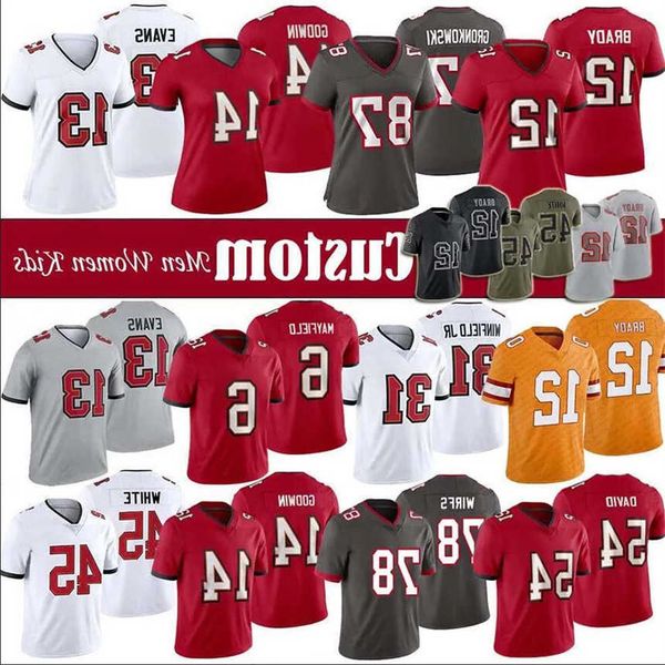 

custom baker mayfield tampas bayes football buccaneeres jersey mike evans devin white tom brady rob gronkowski nflaaah chris godwin jerseys