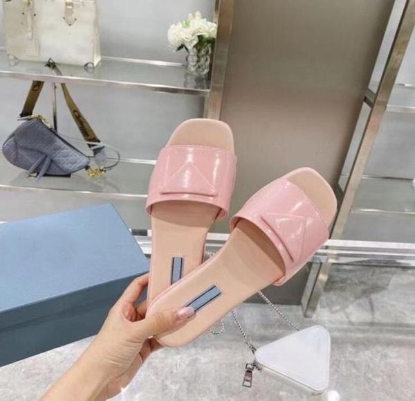 

2021 designer summer jelly color women039s beach slippers fashion slide letter leather 35406137385, Black