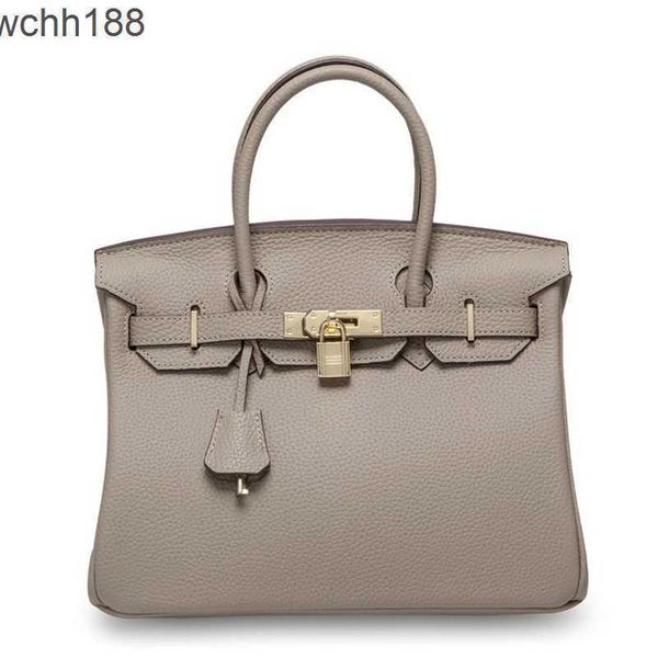 

bag designer fashion classic leather women's 2023 bags head handbag birkins gold clasp deqb