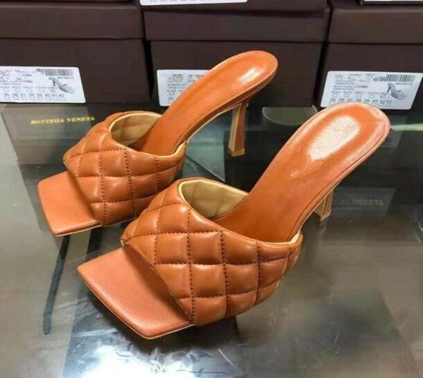 

the new matte leather lozenshaped stiletto sandals for women feature unique square toe open toe comfortable casual summer 6266242, Black