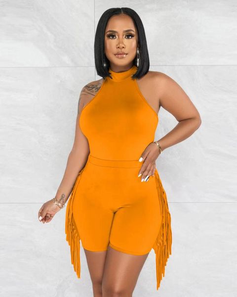 

fancy woman women's tracksuits summer solid casual 2 two piece set 2023 women clothes tank suits joggers outfits tracksuit fringe pant, Gray