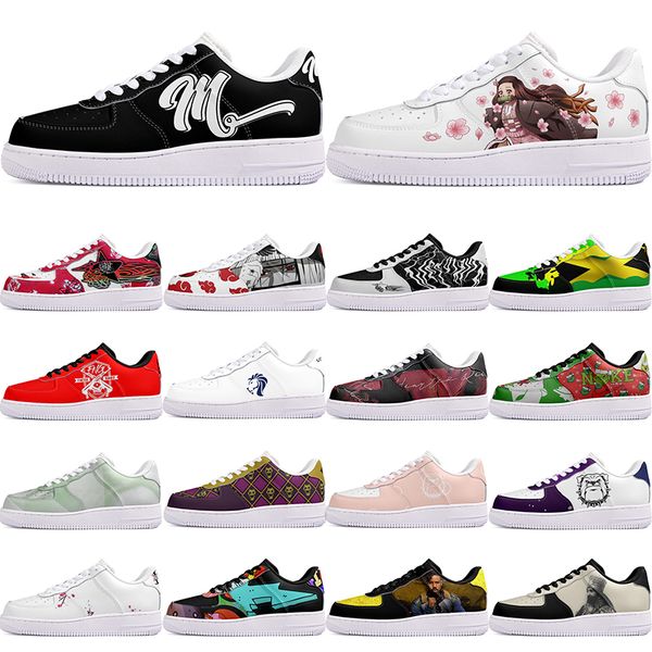 

DIY shoes winter comfortable autumn mens Leisure shoes one for men women platform lovely sneakers Classic cartoon graffiti trainers comfortable sports 5931