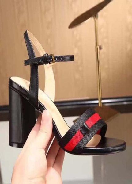 

classics women slippers fashion beach thick bottom slippers alphabet lady sandals leather high heel shoes 126859923, Black