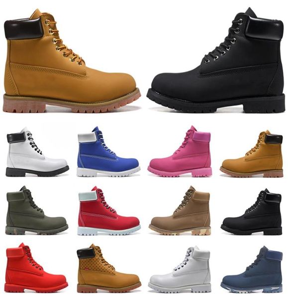 

2023 men women designer martin boots classic winter booties ankle chestnut black white red navy blue army green mens outdoor sport3243933