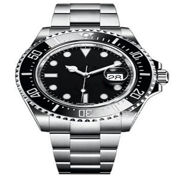 

men's watch 44mm -selling glow-in-the-dark stainless steel strap automatic mechanical waterproof date298r, Slivery;brown