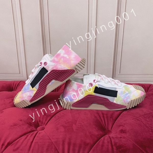 

2023 new luxury fashion men shoe designer women leather lace up platform sneakers white black mens womens casual shoes