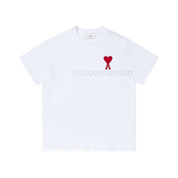 

t shirts for men women round amis t-shirt paris women's short neck sleeve love and embroidery casual pullover versatile 12 ebd5, White;black