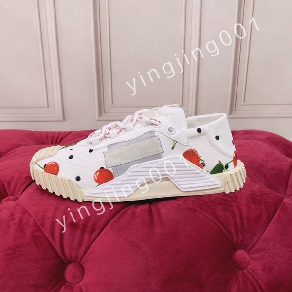 

fashion men shoe designer women lace up platform sneakers white black mens womens casual shoes