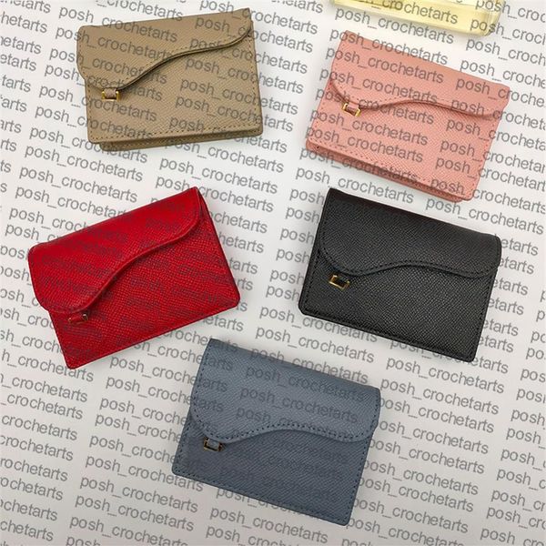 

saddle card holders sold with box genuine leather flap card cases s5611275z, Brown;gray