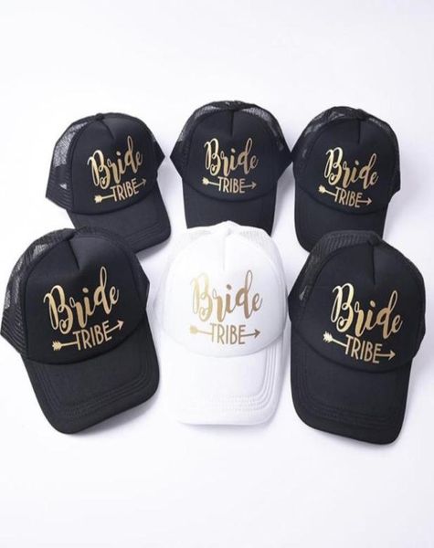 

bride tribe snapback trucker mesh hat gold letters arrow wedding baseball cap16533118, Blue;gray