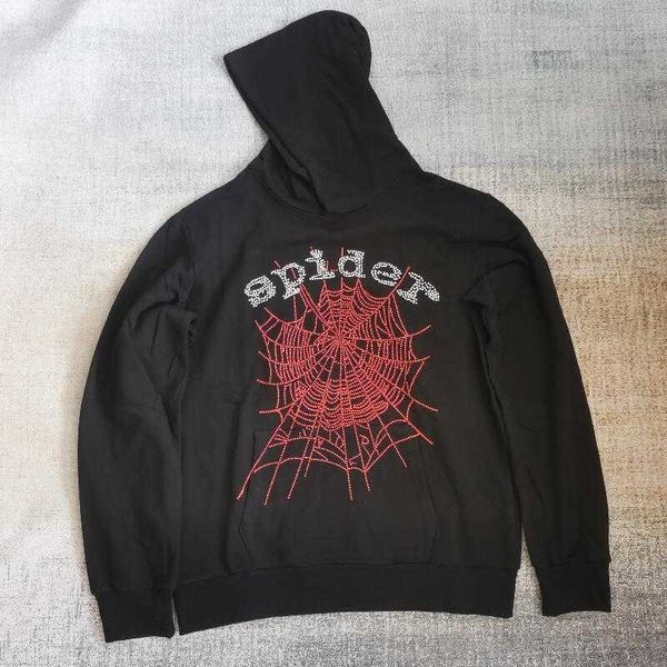 

sp5der hooded men women white 3d black foam printing spider web hoodies young thug pullover hoodies sweatshirts cotton