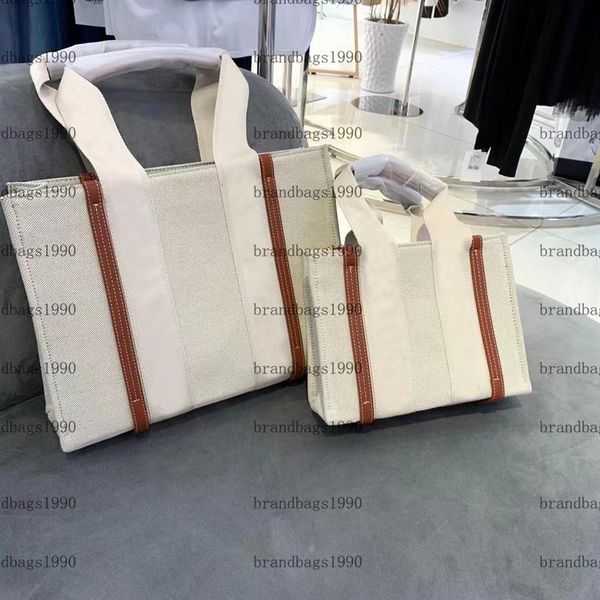 

wood shopping bag cowhide leather canvas women totes large size handbags never single shoulder bags328a