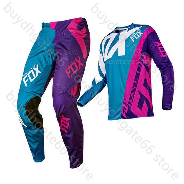 

gw67 men's tracksuits bayliss ffooxx suit mx 360 teal blue pink motocross jersey pants combo outfit riding motorcycle gear set dirt kit, Gray