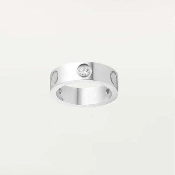 

new designer love screw ring men's women's ring classic luxury titanium steel alloy material never fade non allergic fashion acces, Silver