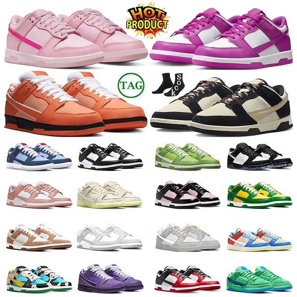 

triple pink designer casual shoes mens trainers lows reverse panda black suede orange lobster active fuchsia medium curry mummy women gai sp