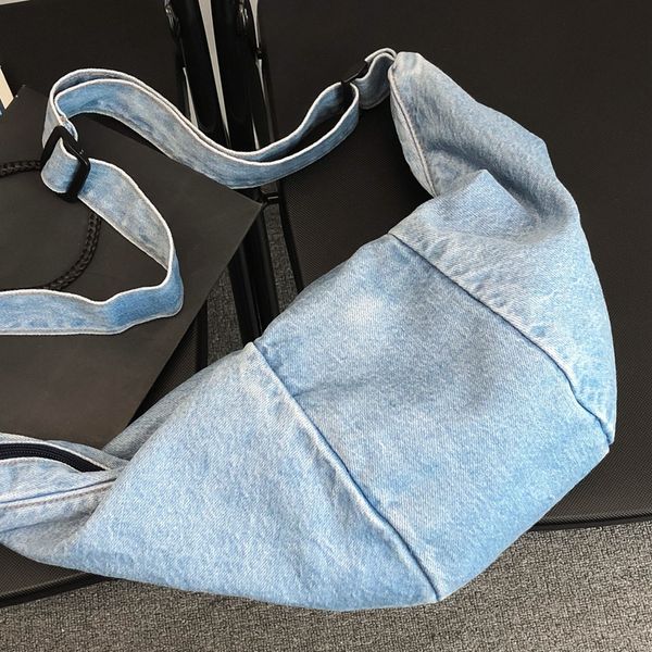 

evening bags casual simplicity large shoulder bags women canvas high capacity shopping bag crossed body denim bag women messenger bag 230419