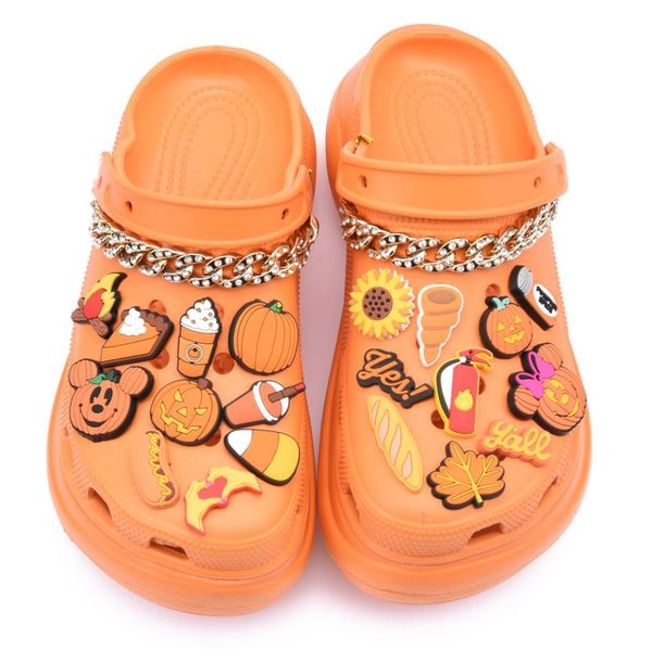 

halloween holiday clogs sandals decorative charms0123452041279, White;pink