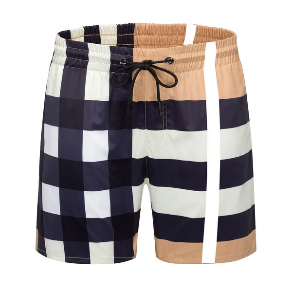 

designer men's shorts beach pants plaid stripe brand pure cotton fashion loose street suit quick-drying swimsuit short size large 3xl#9, White;black