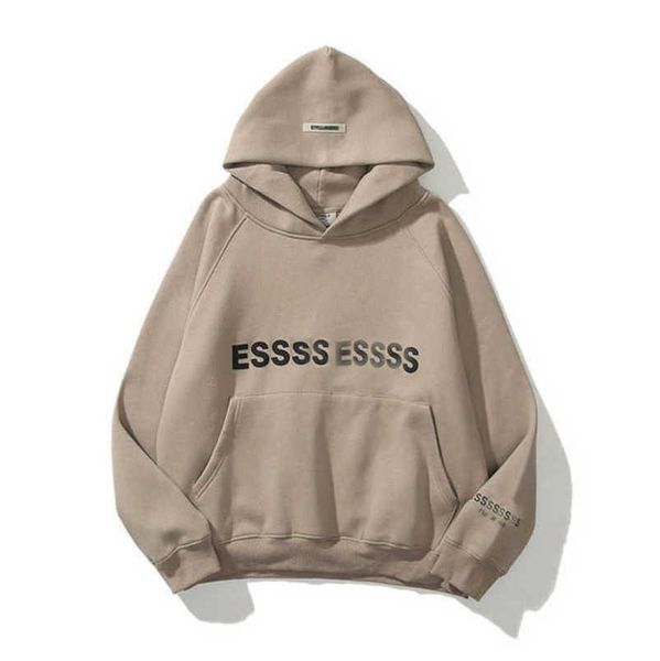 

classics luxury men's sweatshirts essss entials tracksuits letter hoodies men women sportswear hooded pant coat sweater pullover coupl, Gray