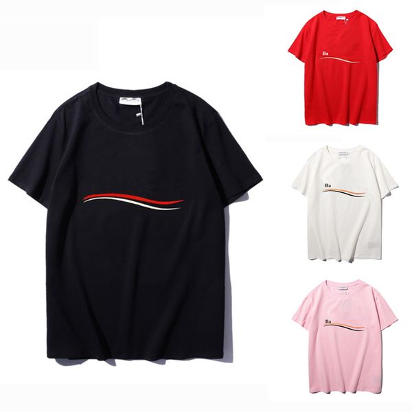 

men's t-shirts 2023 summer designer t shirt short sleeve waves tee men women lovers luxury print t-shirts fashion senior pure cotton as, White;black
