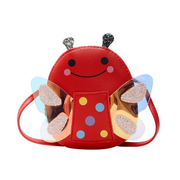 

handbags clutch bag childrens bags ladybug diagonal fashion mini consumption concept cute cartoon boy girl shoulder e9317, Black