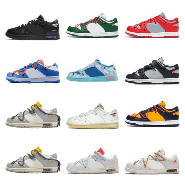 

designer sb ow men women running sports shoes no.1-50 lot the offs white low skate university blue fragment skate platform shoe trainers out