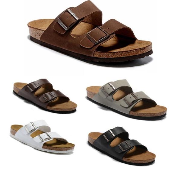 

arizona fashion slide beach sandals cork slippers for men women designer flip flops flat slippers platform sandal size 7533298, Black