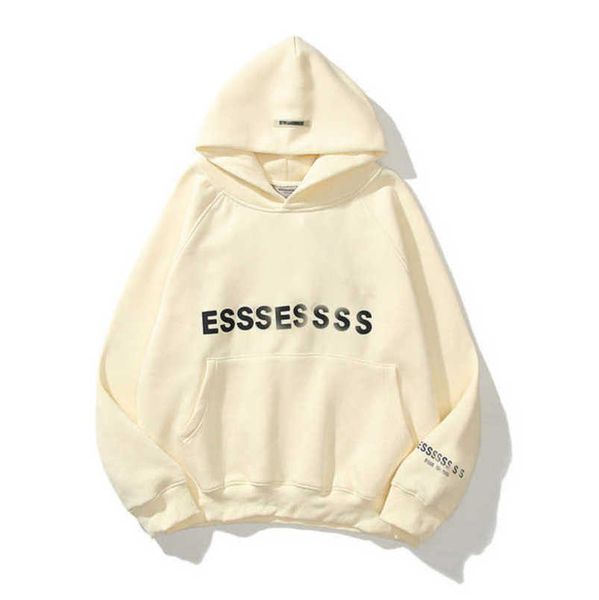 

men's classics luxury sweatshirts essss entials tracksuits letter hoodies men women sportswear hooded pant coat sweater pullover coupl, Gray