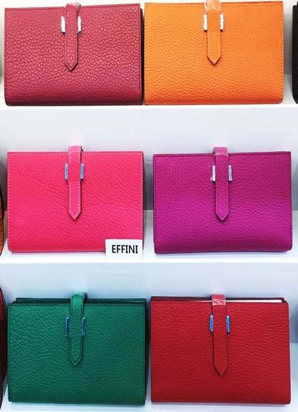 

women purse luxury designer wallet 2021 effini fashion lady real genuine leather long wallets clutch bag coin purses credit card h7924756, Red;black