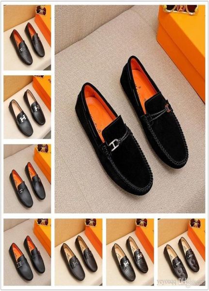 

aa 21model men breathable loafers soft velvet leather shoes evening prom dress slipon driving shoe british style young gentleman 5385108, Black