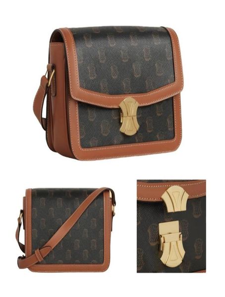 

messenger teen triomphe satchel bag mens womens purse wallet genuine leather luxury celins handbag tote clutch envelope black cros9061662