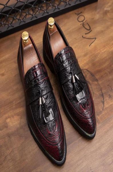 

cimim brand mens formal shoes leather luxury men pointed toe dress shoes party wedding for male big size loafers men16961663, Black