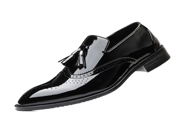 

loafers men italian shoes coiffeur black dress plus size brogue shoes men classic luxury dressing shoes for men formal zapatos1815451