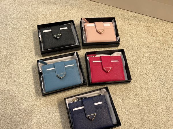 

original 5a 2023 luxury designes coin purses fashion short wallets classic hasp pocket pallas bag leather coin purse with box, Red;black