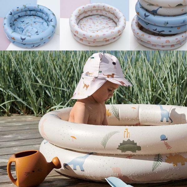 

inflatable floats tubes baby swimming pool kids toy paddle safe float ring portable outdoors sport play toys 230420