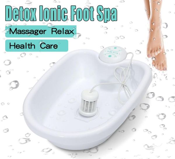

electric anion ion detox foot bath machine tub bucket heating ionic cell cleanse spa machine instrument health care set sh1907278046914