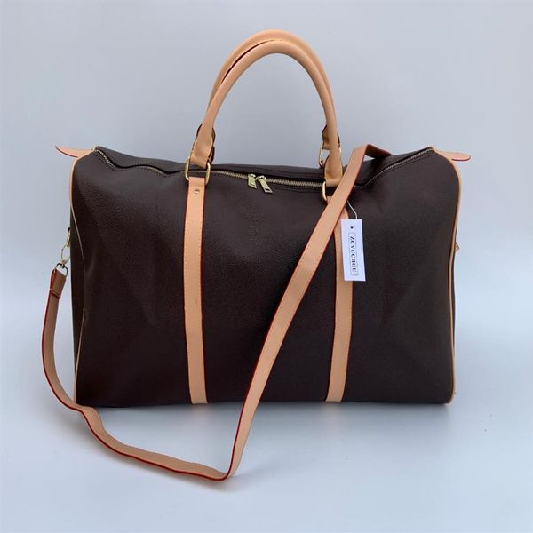 

2019 new fashion men women travel bag duffle bag brand designer luggage handbags large capacity sport bag 54cm serial number lock255x